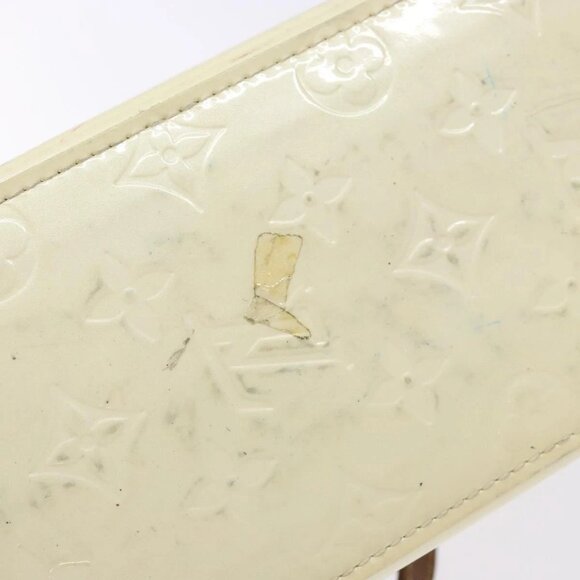 LOUIS VUITTON Monogram Vernis Reade PM Hand Bag Perle M91336 LV Auth 138316 - Picture 13 of 16